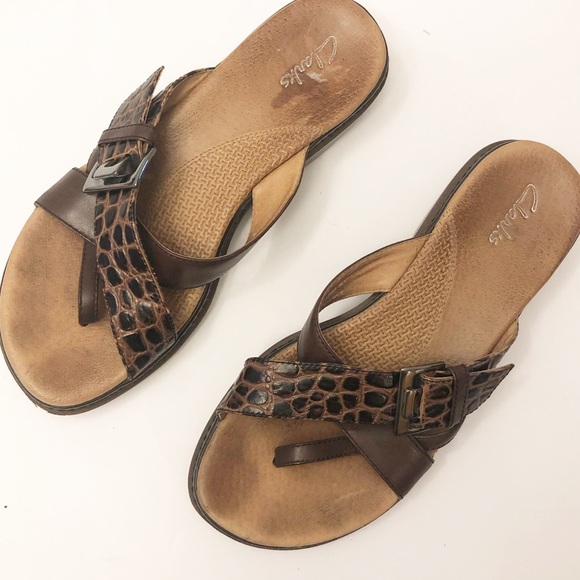 Clarks Shoes - Clark’s leather comfort sandal 7.5